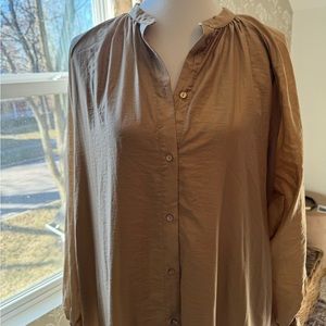 Mango long sleeved shirt dress